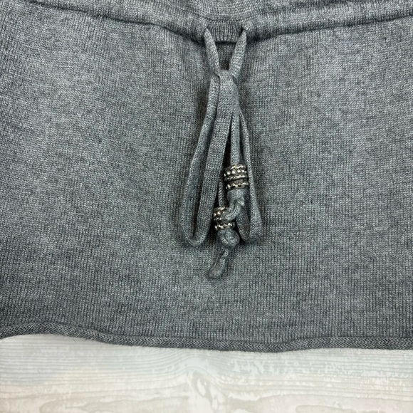 LIN JEANS LIU JO GRAY LONG SLEEVE TOP CARDIGAN ITALY SIZE SMALL SWEATER SILK - Picture 4 of 10